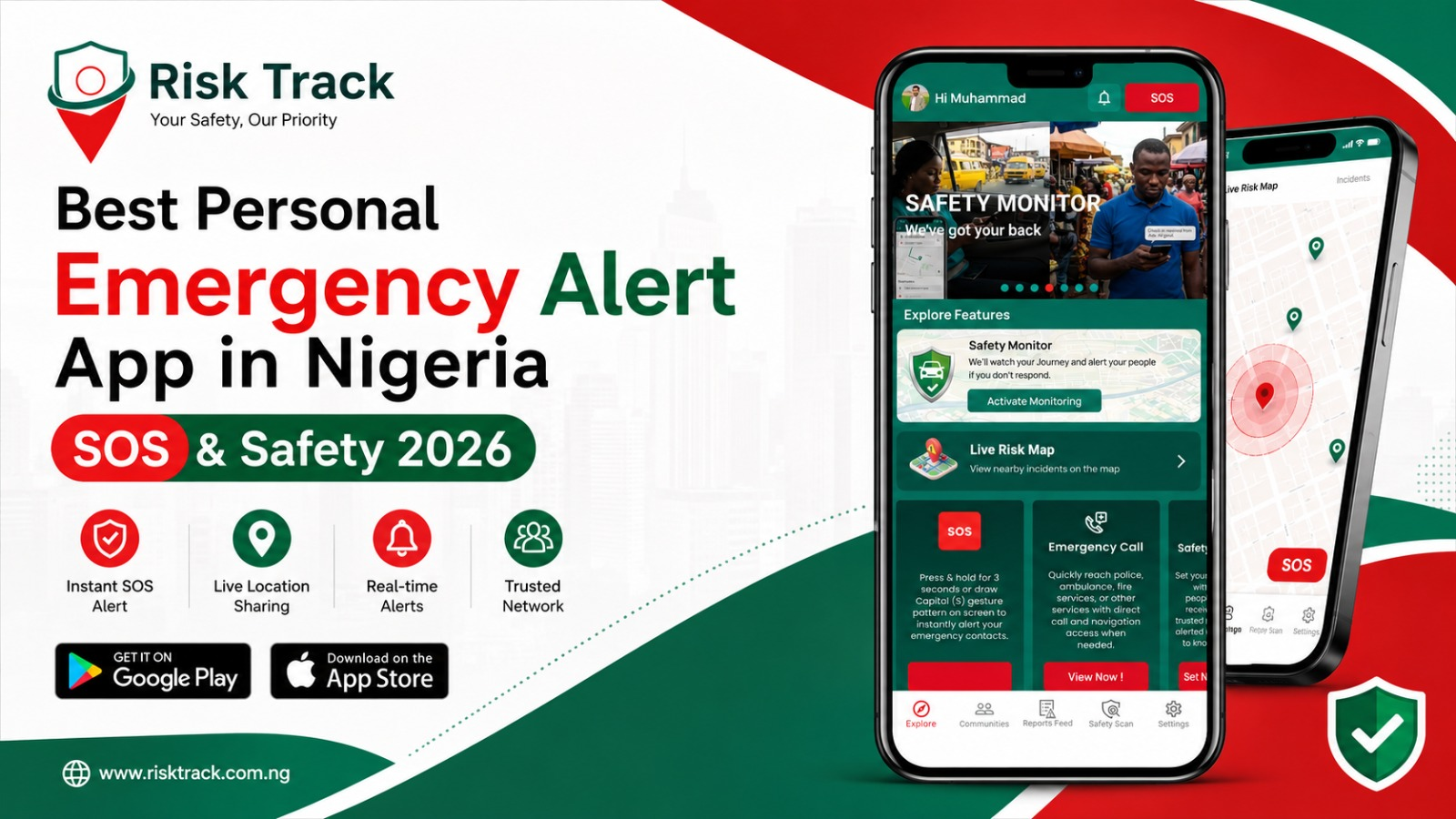 Personal emergency alert app in Nigeria